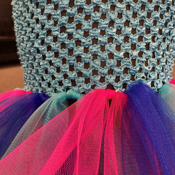 Handmade Turquoise Tutu Dress - Picture 5 of 5